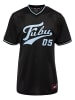 FUBU Mesh Tees in black/lightblue