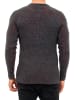 Rusty Neal Grobstrick Slim Fit V-Neck-Pullover in Anthrazit