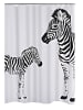 RIDDER Duschvorhang Textil Zebra schwarz 180x200 cm