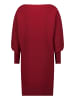 Zero  Strickkleid strukturiert  U-Boot Ausschnitt in Cabernet
