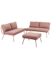Beliani 3-tlg Lounge Set CACCAMO in Braun
