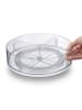 relaxdays Drehteller in Transparent - (H)27 x Ø 6,5 cm