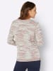 Sieh an! Rundhals-Pullover in ecru-meliert