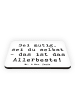 Mr. & Mrs. Panda Magnet Spruch Mutig zu sich selbst stehen mit S... in Weiß