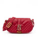 Versace Rot Leder gesteppt Schulter Riemen Tasche