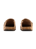 Divine Factory Leder-Pantoletten Noga Joasis Edge Braun