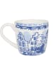 Blond Amsterdam Cappuccino-Becher Grachten & Tulpen in Blau - 500 ml