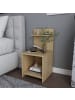 CALICOSY Nachttisch ULLMAN in Helles Holz - (W) 35,6  x (H) 72  x (L) 37,4  cm