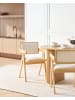 Beliani 2er-Set Esszimmerstuhl CARMODY in Braun/Beige