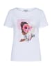 More & More stretchiges Cotton-Kurzarmshirt "Sun" in white