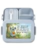 Mr. & Mrs. Panda Lunch Box Koala Pommes Design mit Spruch in Blau Pastell
