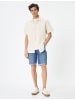 KOTON Shorts in Dunkles Indigo