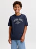 JACK & JONES Junior T-Shirt Jjedenver Logo Tee Biobaumwolle in Dunkelblau