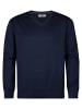 Petrol Industries Strickpullover mit V-Ausschnitt in großen Größen millgate in Blau
