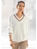 LASCANA V-Ausschnitt-Pullover in creme