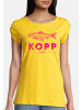 Salzhaut Rundhals T-Shirt für Damen in gelb
