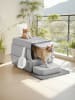 Feandrea Katzentoilette Boxal in Hellgrau - (B)60 x (H)38 x (T)40 cm