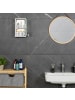 relaxdays Medizinschrank in Silber - (B)18 x (H)30 x (T)12 cm