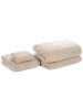 Beliani 4er-Set Handtuch ATAI in Beige
