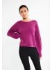 faina Damen Strickpullover in Fuchsia