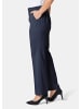 GOLDNER Kurzgröße:  Knitterarme Hose Carla in dunkelblau