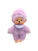 Monchhichi Junge Lila | 13 cm | Monchhichi Color Puppe | mit lilafarbenem Lätzchen