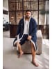 Men Plus Bademantel in navy blau