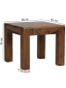 FineBuy Couchtisch in Braun / Sheesham / 45x45x40