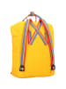 FJÄLLRÄVEN Kanken Rainbow Rucksack 38 cm in warm yellow-rainbow pattern