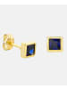 Diamant L'éternel Ohrringe aus 375 Gelbgold mit Saphir