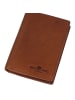 Greenburry Newport Geldbörse RFID Schutz Leder 9 cm in caramel