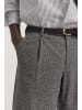Bugatti Bundfaltenhose in grau braun