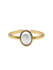 Steel_Art Fingerring Damen Saga goldfarben in goldfarben