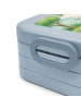 Mr. & Mrs. Panda Snackbox Einhorn Regenbogen Design ohne Spruch in Blau Pastell