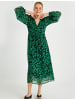 KOTON Kleid in Grün Gemustert