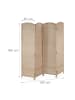 relaxdays Paravent in Natur - (B)180 x (H)180cm