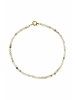 Gemshine Kette ohne Anhänger GRÜNER JADE FARBVERLAUF in gold coloured
