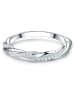 Trilani Ring aus Sterling Silber mit Zirkonia in silber