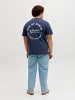 JACK & JONES PLUS T-shirt in Navy Blazer