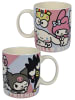 Hello Kitty Hello Kitty Tasse Friends Kuromi Kaffeetasse Becher 320 ml in weiß