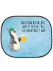 Mr. & Mrs. Panda Auto Fensterblende Pinguin Bier mit Spruch in Eisblau