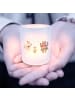 Mr. & Mrs. Panda Glas Windlicht Waldtiere Aloha ohne Spruch in Transparent