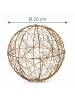 relaxdays LED Dekokugel in Gold - Ø 20 cm