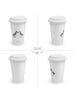 Mr. & Mrs. Panda Kaffeebecher To Go Pinguin Liebe ohne Spruch in Weiß