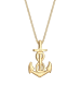 Elli Halskette 925 Sterling Silber Anker, Infinity, Kreuz in Gold