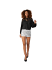 tectake Shorts mit glänzenden Pailletten, silber