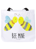 Mr. & Mrs. Panda Reisetasche Biene Liebe mit Spruch in Weiß