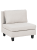 Beliani Sofaelement UNSTAD in Beige/Schwarz - (W) 76 x (H) 72 x (L) 76 cm