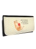 Mr. & Mrs. Panda Portemonnaie Damen Katze Wolle mit Spruch in Gelb Pastell