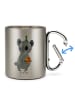 Mr. & Mrs. Panda Henkelbecher Koala Geschenk ohne Spruch in Silber